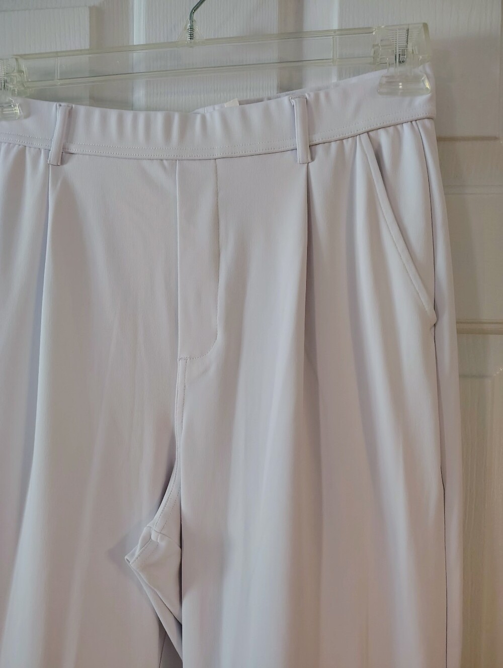 HALARA Flex High Waist Pocket Wide Leg and flare (M)Work Pants White - Picture 11 of 16